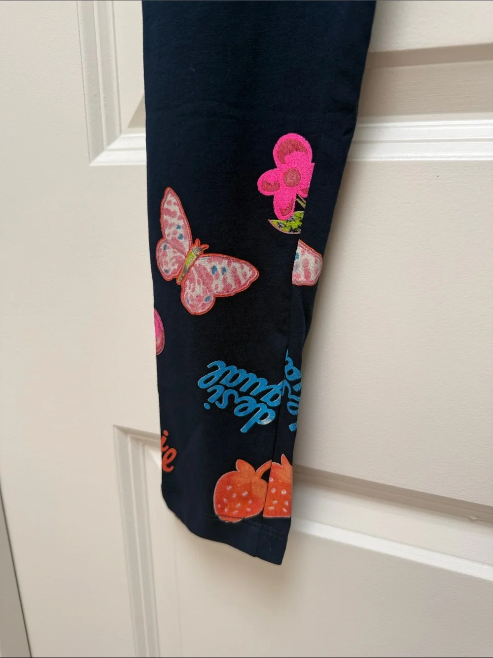 Desigual Girls Butterfly Leggings Size L